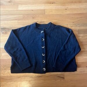 Quince Cropped Cotton Cardigan in XL Women’s